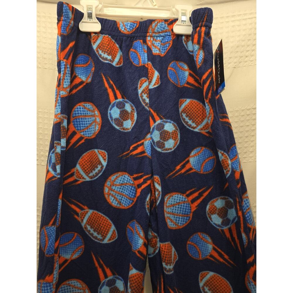 Cuddl Duds Pajama Pants Boys Size 10/12 Fleece Baseball - Picture 2 of 5